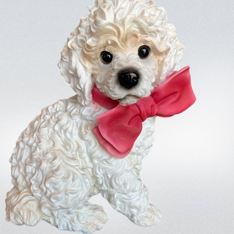 #01 Poodle Dog 7" Coin Bank Door Stop Book End