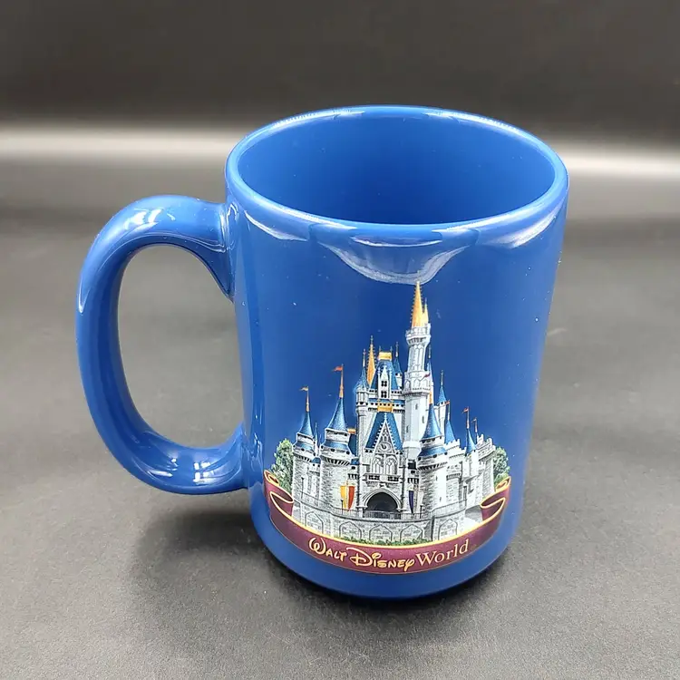 Vtg 3D Walt Disney World Cinderella's Castle Coffee Mug