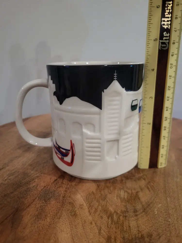 TAIWAN Starbucks coffee Cup Mug 16oz Relief 3D Collector Series New
