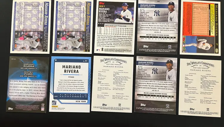 Mariano Rivera Lot of 10 cards