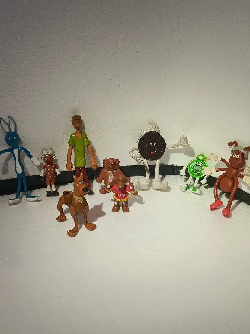 Vintage pvc posable figures lot