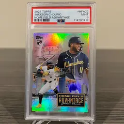 2024 Topps Update Series Jackson Chourio RC Home Field Advantage PSA 9 Milwaukee Brewers