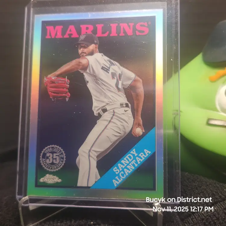2023 Topps Chrome 1988 - Sandy Alcantara Miami Marlins
