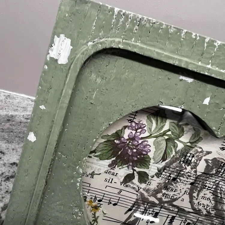 Made By Me Vintage Upcycled Wood Heart Bird Floral Boho Farmhouse French County Decor Valentines