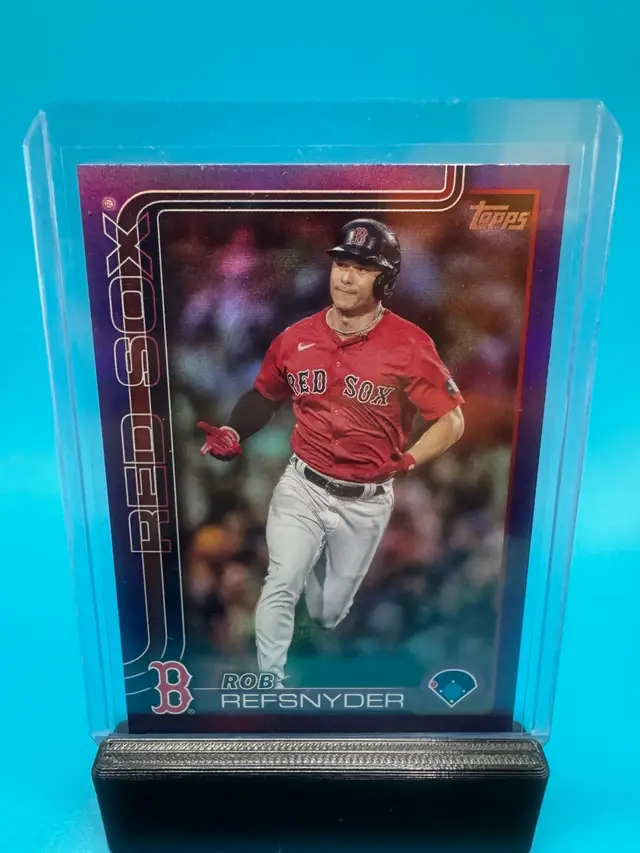 Rob Refsnyder Topps Purple Rainbow Foil /250 Boston Red Sox
