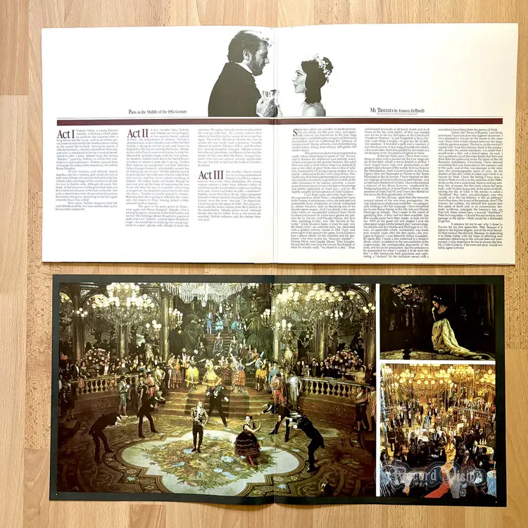 Placido Domingo - La Traviata (1983) 2-LP Vinyl + BOOK • Opera Film Soundtrack