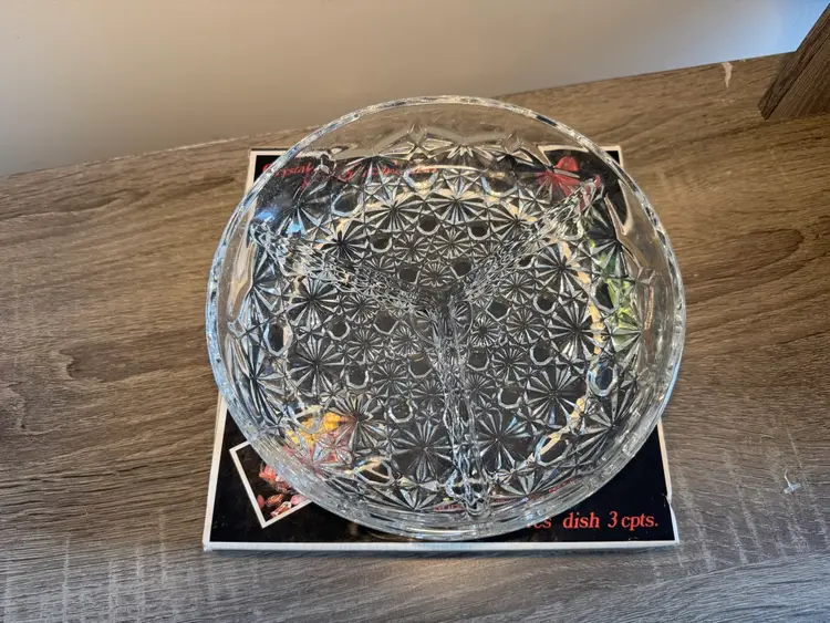 Veropa Vintage Divided Glass Dish