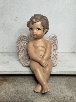 Vintage Cherub Angel Cupid Shelf Sitter Figurine