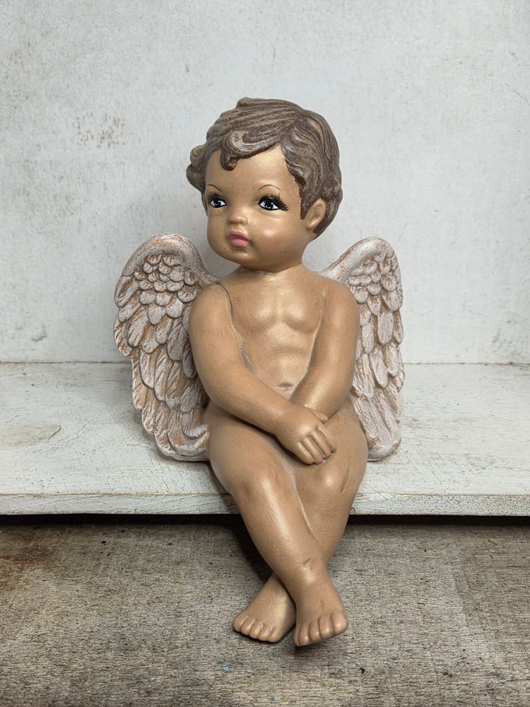 Vintage Cherub Angel Cupid Shelf Sitter Figurine