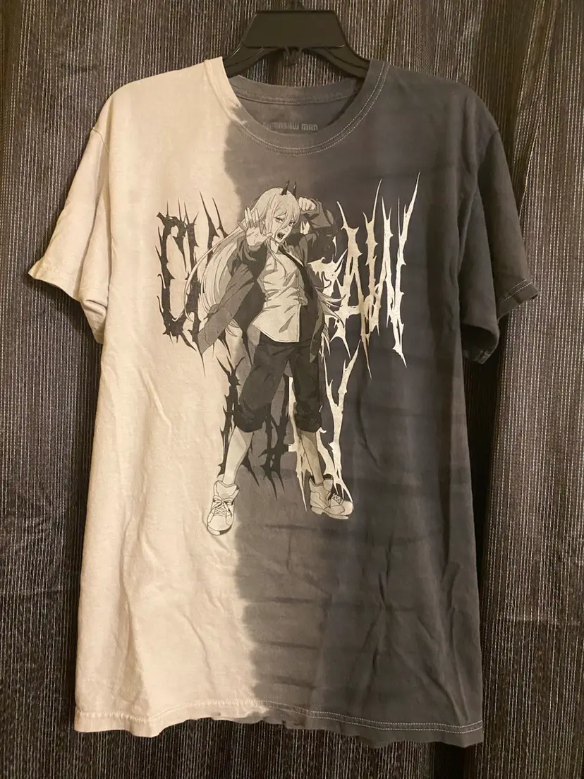 Crunchyroll Chainsaw Man Size Small Gray Short Sleeve T-Shirt