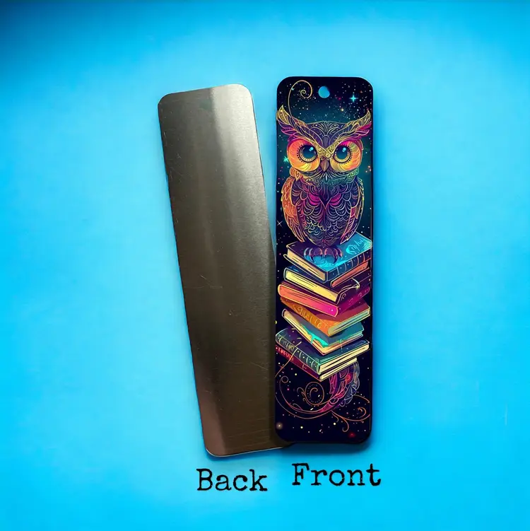 Colorful Owl Metal Bookmark Bookish Gift for Book Lovers