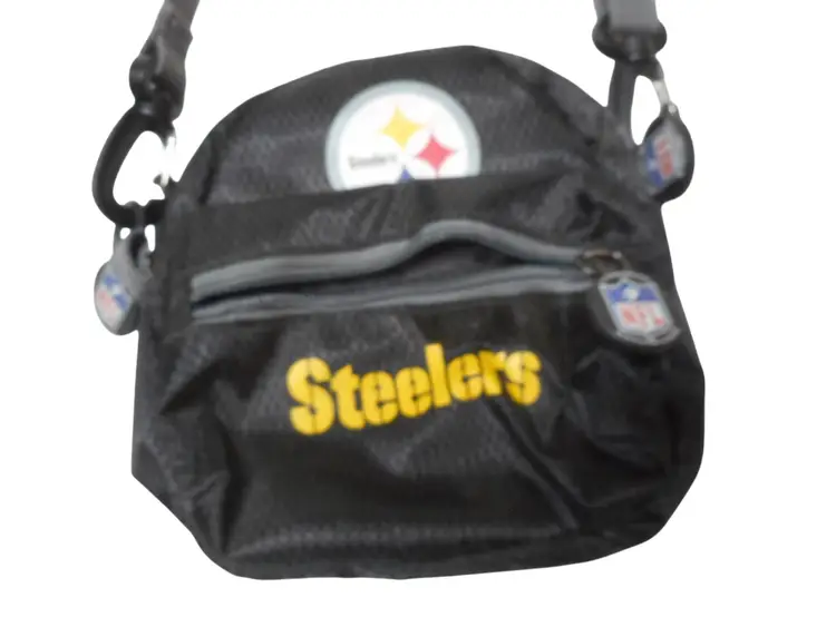 Versatile NFL Steelers Fanny pack belt loops carabiner cross body strap purse