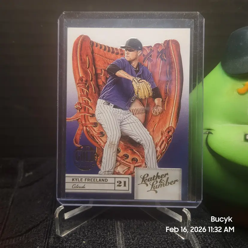 2019 Leather & Lumber Gold Proof - Kyle Freeland Colorado Rockies