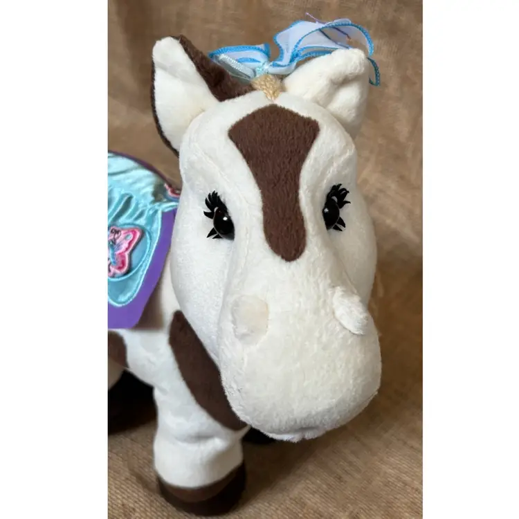 Vintage Cabbage Patch Kids Style And Care Pony Plush Horse Stuffed Animal Toy
