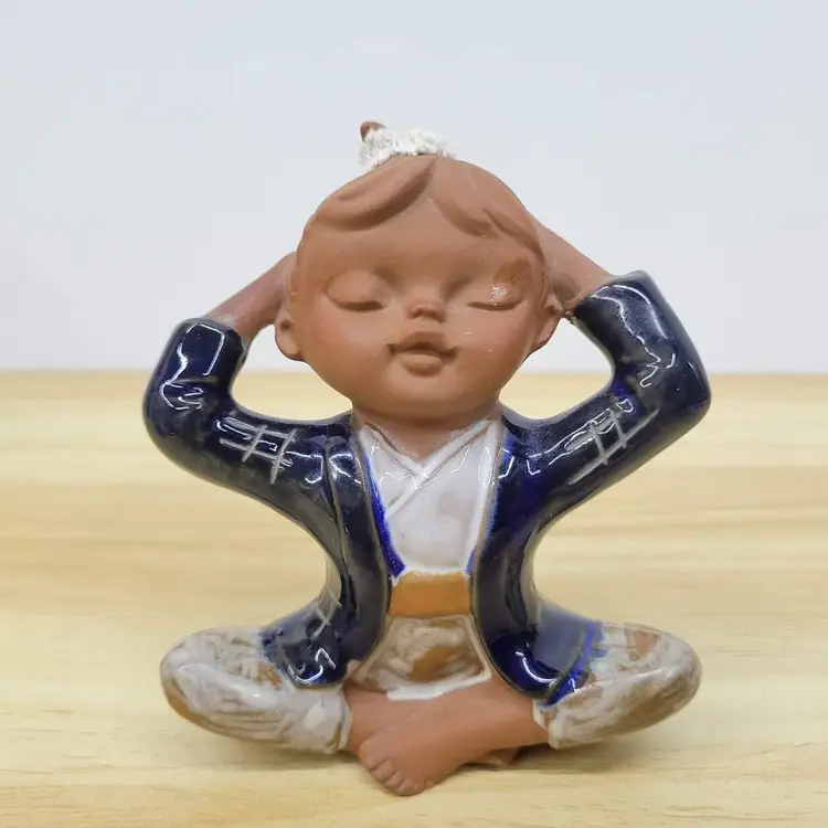 1970s UTCI Japan Pottery Folk Art Figurines