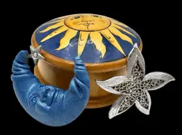 🎄For the Whimsicore Decorator🎄 Trinket Box, Magnet, Brooch Lot