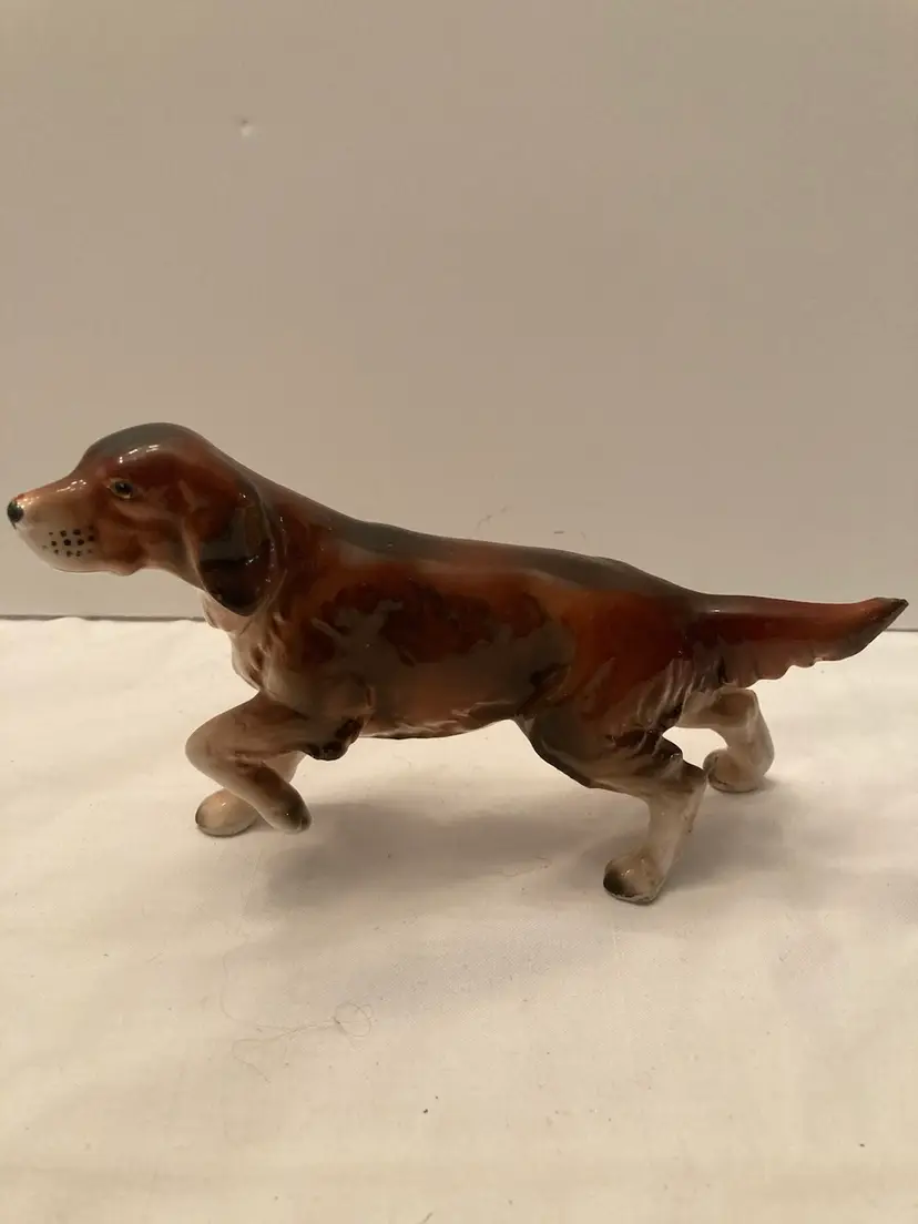 Vintage Irish Setter Ceramic Figurine