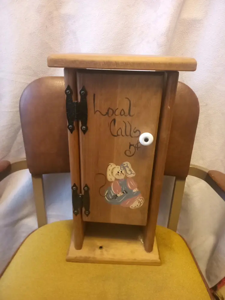 Homemade Wooden Phone box