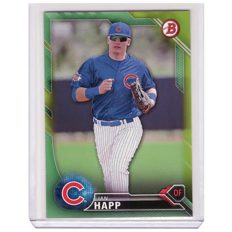 2016 Bowman Prospect IAN HAPP green parallel #72/99
