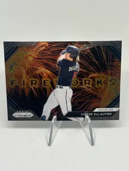 Chase DeLauter- 2024 Panini Prizm Fireworks - Cleveland Guardians