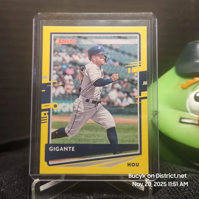2020 Donruss Yellow Nickname - Jose Altuve Houston Astros
