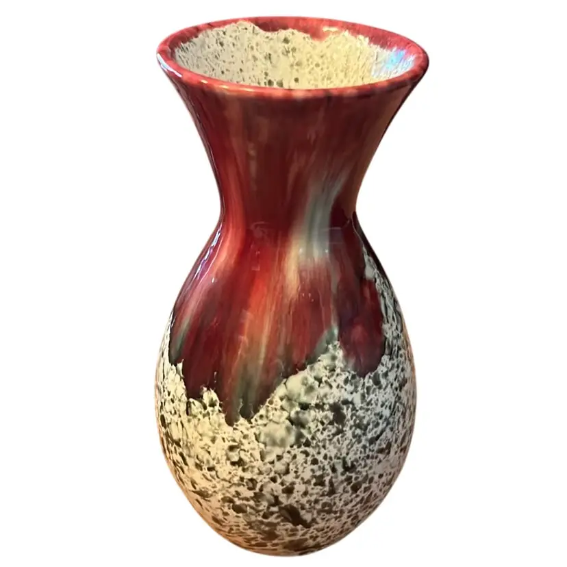 Handmade In Italy Drip Glaze Splatter Vase