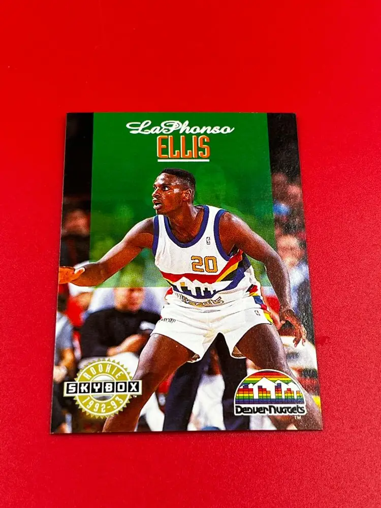 1993 Skybox Collector Basketball Trading Card Nuggets Laphonso Ellis #336