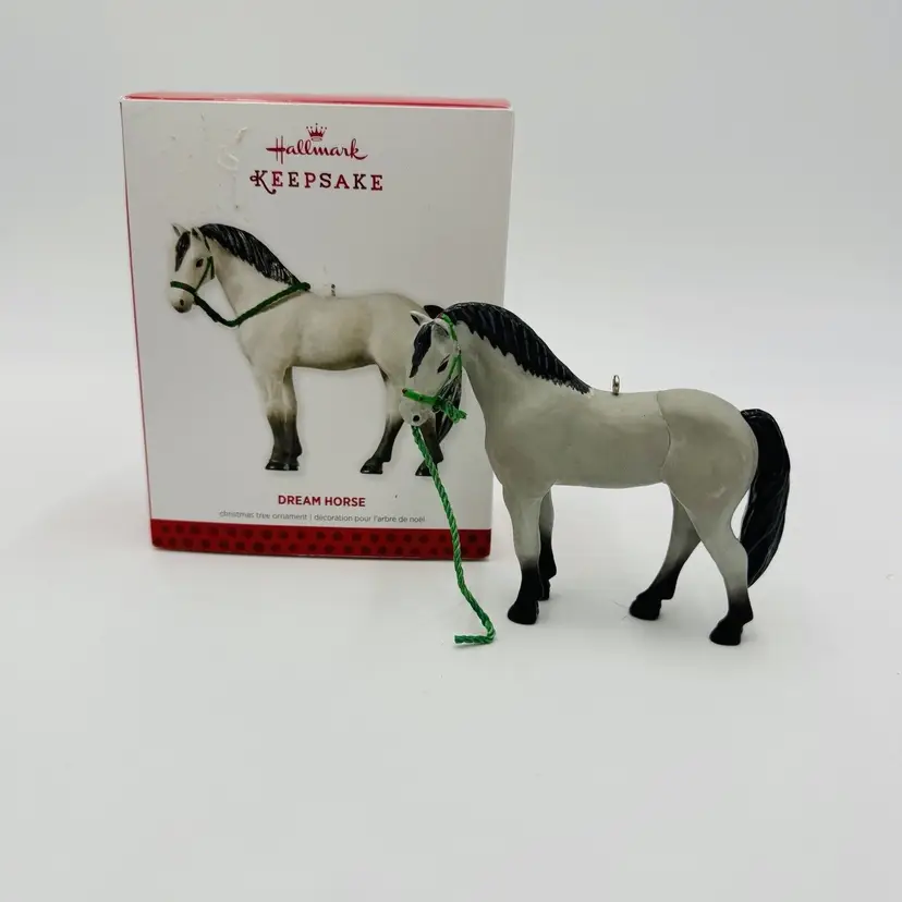 Hallmark Keepsake Ornament 2013 Dream Horse Gray Black White Pony Boxed