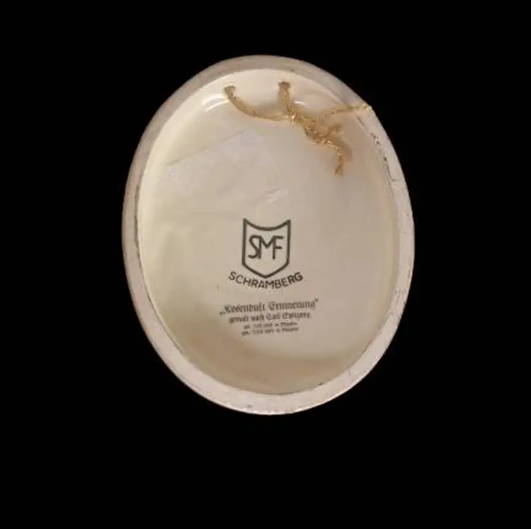 Schramberg Oval Wall Art, Man Smelling Roses