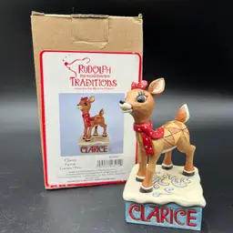 Jim Shore CLARICE WITH SCARF Rudolph The Red Nosed Reindeer Traditions Figurine 4025919