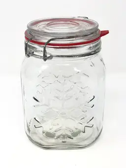 Snowflake Kitchen Jar by Anchor Hocking