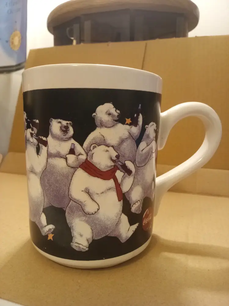 vintage Coca-Cola coffee mug.