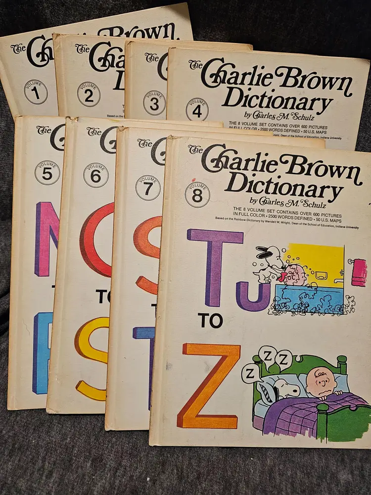 Charlie Brown Dictionary Complete Set A-Z