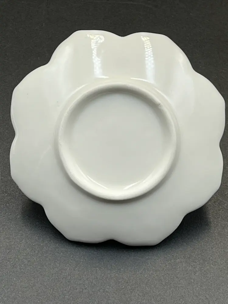 White Floral Ring Dish