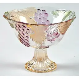Mikasa Chablis crystal glass pedestal fruit bowl.- 6”
