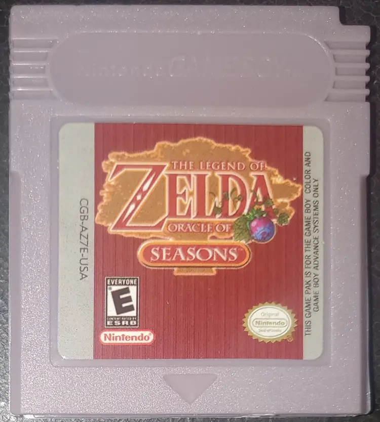 Legend of Zelda Oracle of Seasons GBC Video Game Cartridge Nintendo Game Boy Color
