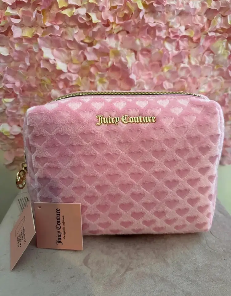 💗Juicy Couture Pink Travel Cosmetic Bag 💗