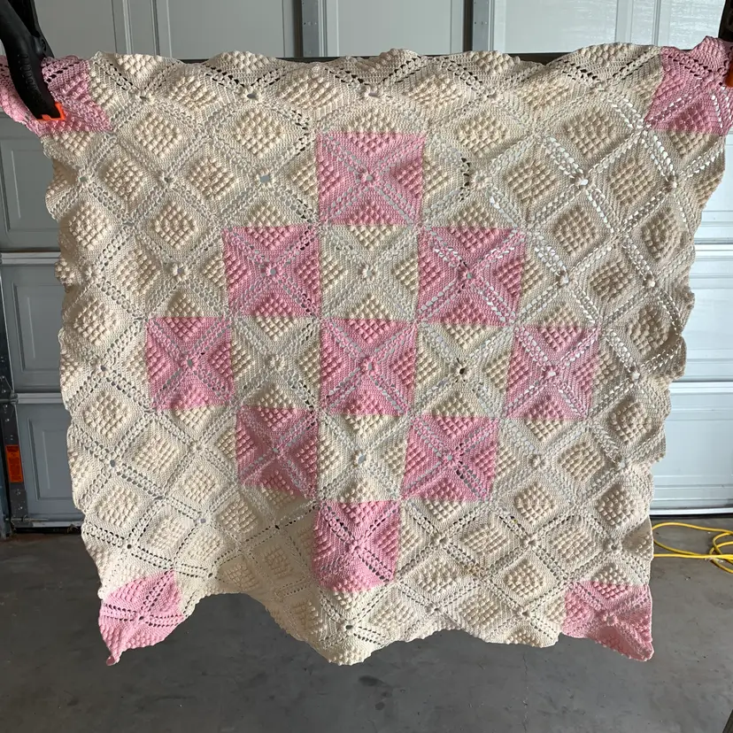 Large Crocheted Doily  AS IS