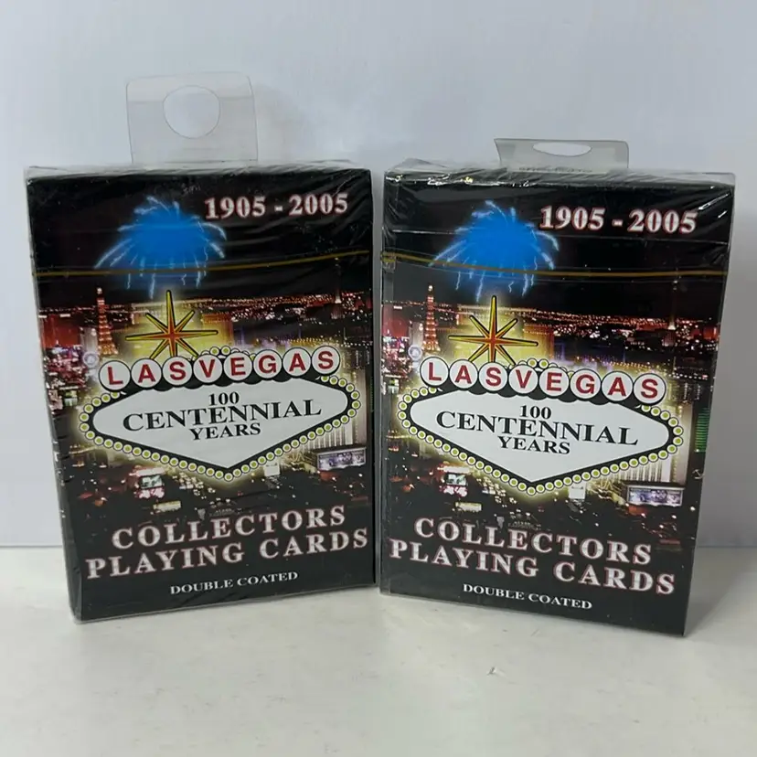 Vintage Las Vegas Playing Cards Limited Edition 100 Centennial Years Sealed Packs