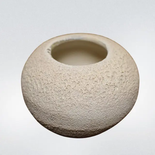 Luna's Ivory Moon Seed Jar Vase, 2.5