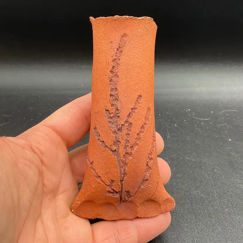 Vintage Art Pottery Wall Pocket Wheat Pattern