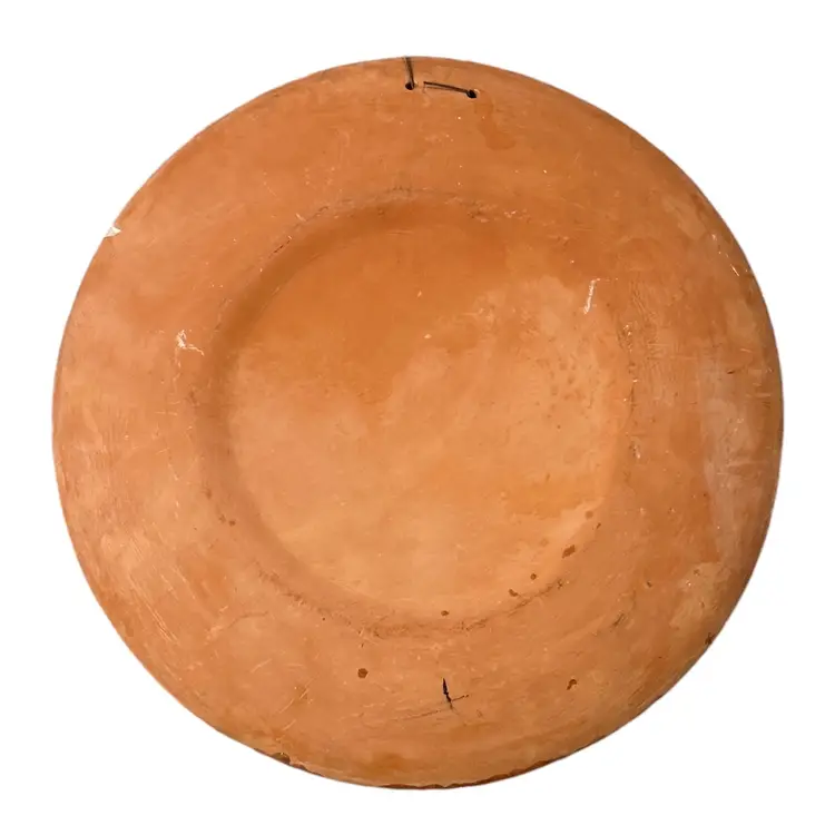 Hand Painted Glass Mayan Decorative Wall Hanging Plate