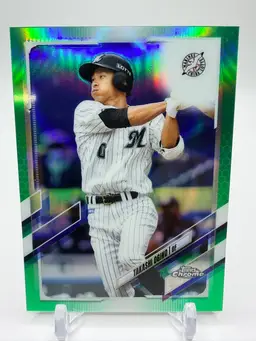 Takashi Ogino 2021 Topps Chrome #88 NPB Green Refractor /99 Marines