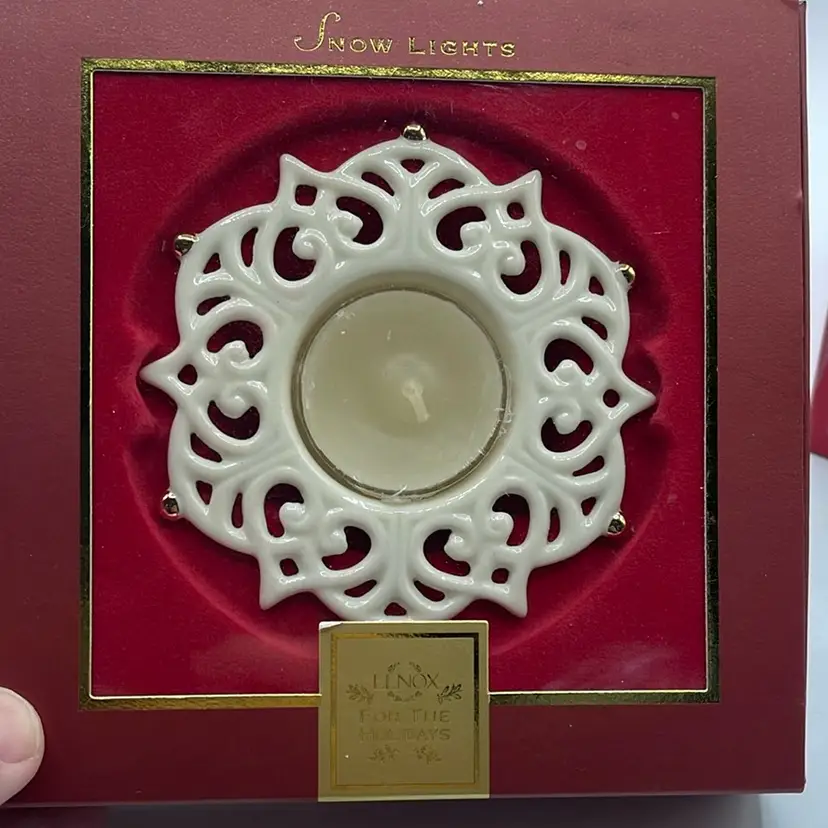 Lenox Snow Lights Votive NIB