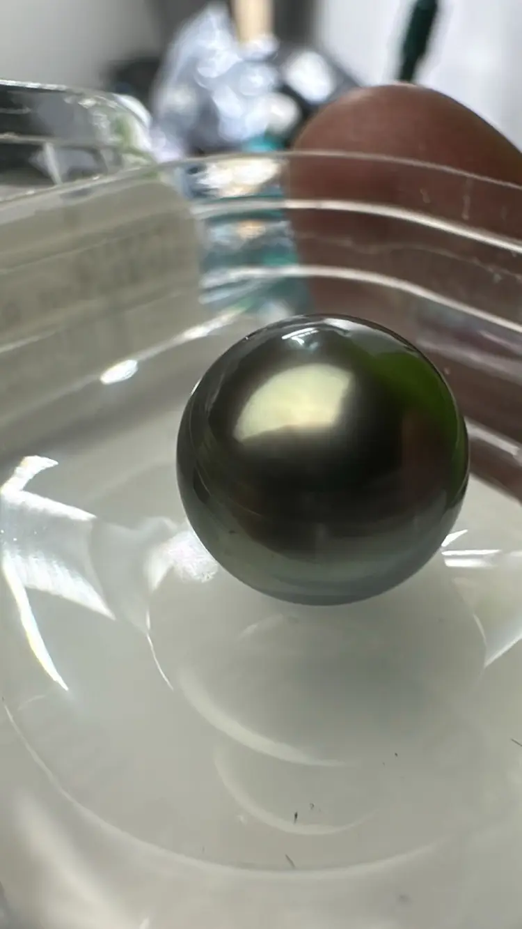 11-11.5mm Natural Round Tahitian Pearl