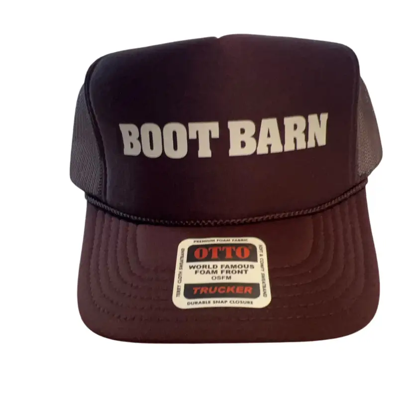 Brown Boot Barn Trucker Hat NWT