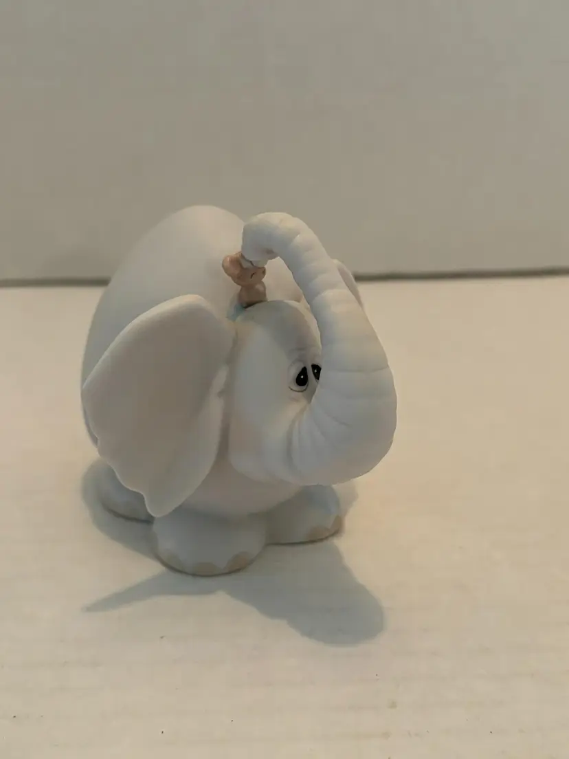 Vintage Precious Moments " Shower of Blessings" Anthropomorphic Elephant&Mouse