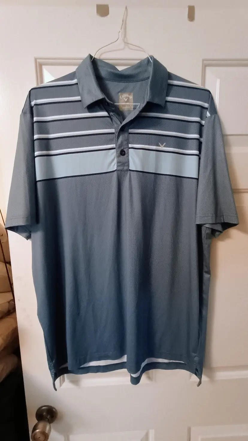 Callaway Golf Opti Dri Polo Shirt 3-Button Mens Large