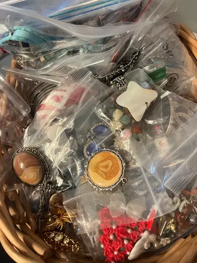 $3 Starts Full Basket Of Jewelry Part 2