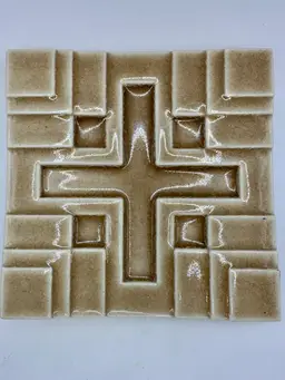 MOTAWI TILEWORKS Frank Lloyd Wright 6" X 6" MILLARD HOUSE TILE